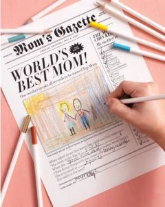 Mothers Day Newspaper Image